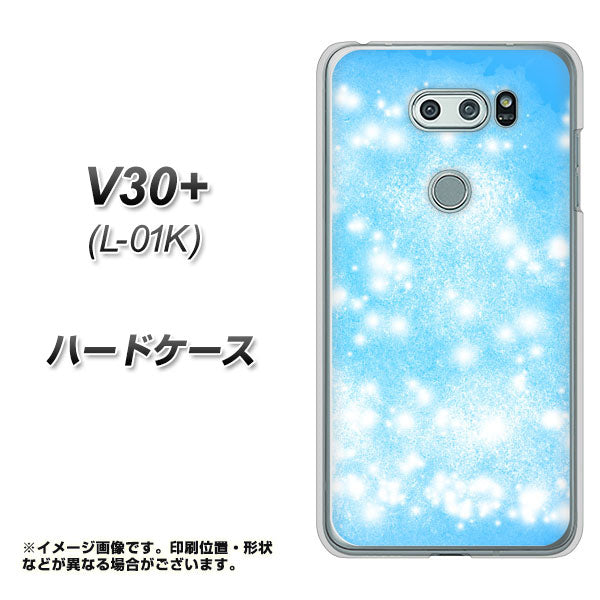 docomo V30+ L-01K 高画質仕上げ 背面印刷 ハードケース【YJ289 デザインブルー】