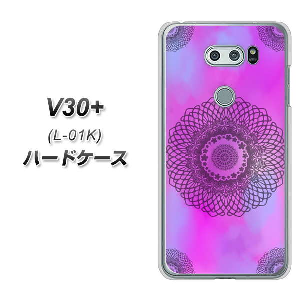 docomo V30+ L-01K 高画質仕上げ 背面印刷 ハードケース【YJ344 レース】