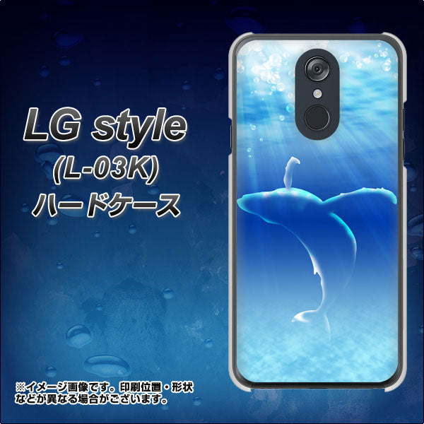 docomo LG style L-03K 高画質仕上げ 背面印刷 ハードケース【1047 海の守り神くじら】
