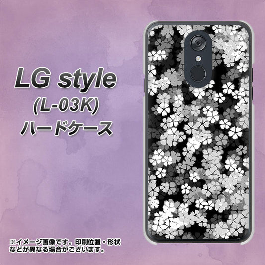 docomo LG style L-03K 高画質仕上げ 背面印刷 ハードケース【1332 夜桜】