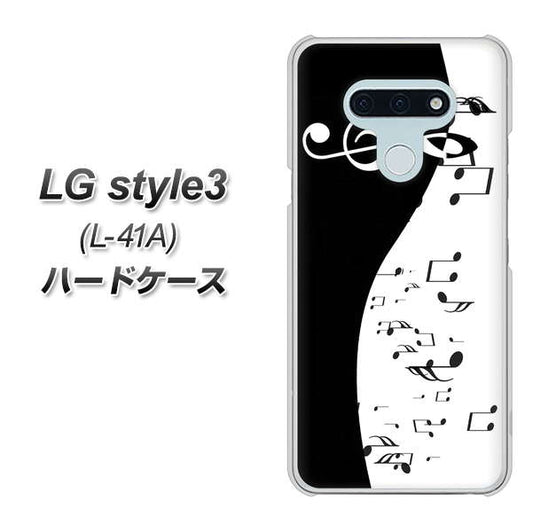docomo LG style3 L-41A 高画質仕上げ 背面印刷 ハードケース【114 モノトーンのリズム】