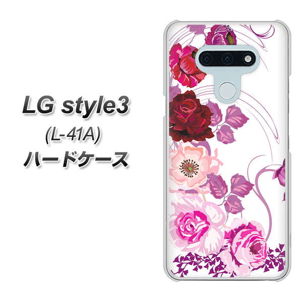 docomo LG style3 L-41A 高画質仕上げ 背面印刷 ハードケース【116 6月のバラ】