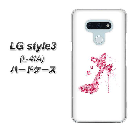 docomo LG style3 L-41A 高画質仕上げ 背面印刷 ハードケース【387 薔薇のハイヒール】