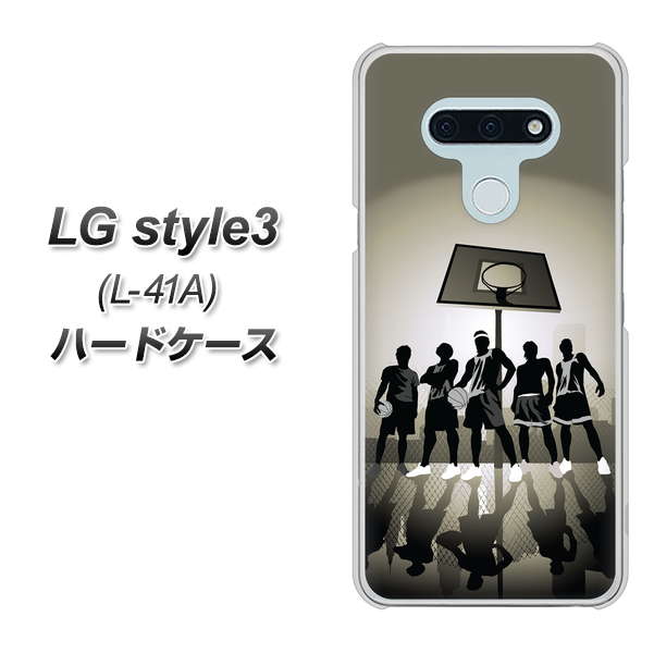 docomo LG style3 L-41A 高画質仕上げ 背面印刷 ハードケース【389 クールバスケ】