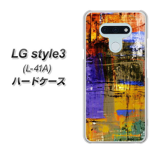 docomo LG style3 L-41A 高画質仕上げ 背面印刷 ハードケース【609 クラッシュアートBL】