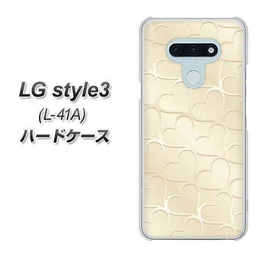 docomo LG style3 L-41A 高画質仕上げ 背面印刷 ハードケース【630 かくれハート】