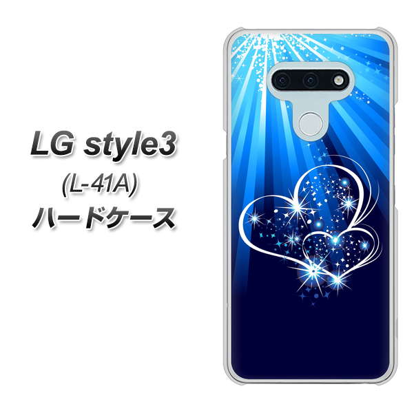 docomo LG style3 L-41A 高画質仕上げ 背面印刷 ハードケース【702 スイミングハート】