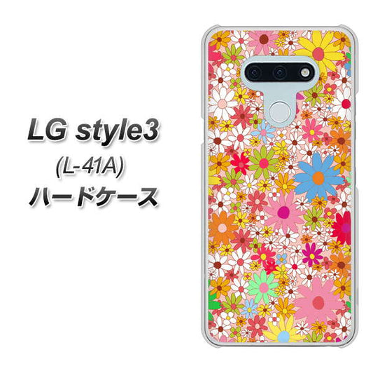 docomo LG style3 L-41A 高画質仕上げ 背面印刷 ハードケース【746 花畑A】