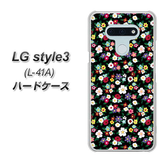 docomo LG style3 L-41A 高画質仕上げ 背面印刷 ハードケース【778 マイクロリバティプリントBK】