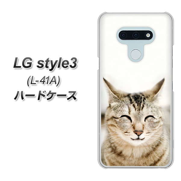 docomo LG style3 L-41A 高画質仕上げ 背面印刷 ハードケース【VA801 笑福ねこ】