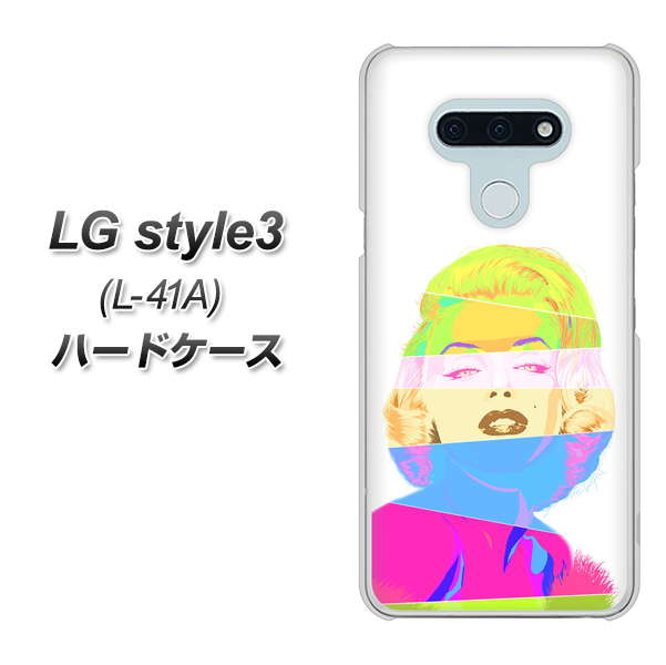 docomo LG style3 L-41A 高画質仕上げ 背面印刷 ハードケース【YJ208 マリリンモンローデザイン(A)】