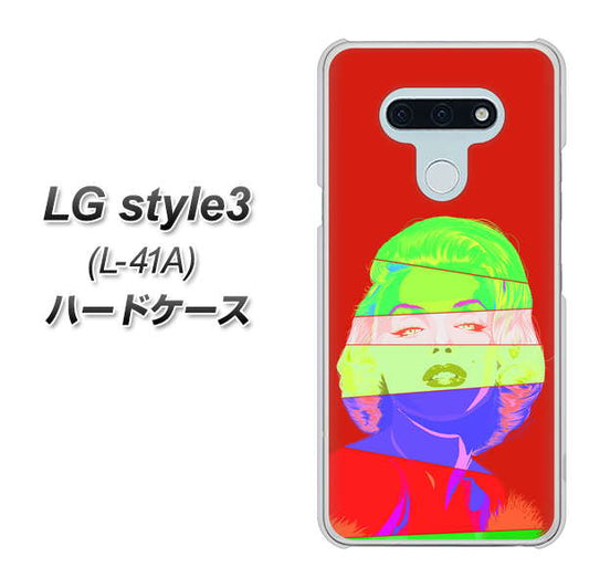 docomo LG style3 L-41A 高画質仕上げ 背面印刷 ハードケース【YJ209 マリリンモンローデザイン(B)】