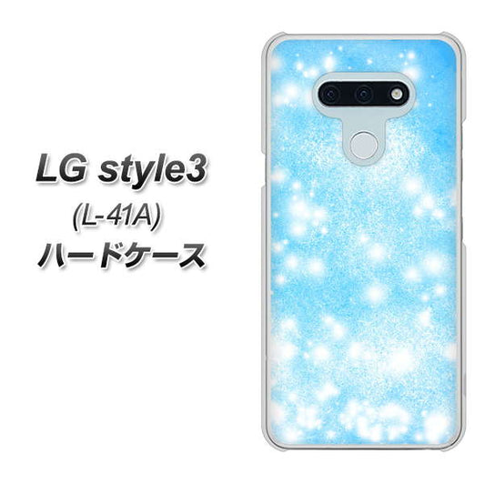 docomo LG style3 L-41A 高画質仕上げ 背面印刷 ハードケース【YJ289 デザインブルー】