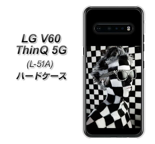 docomo LG V60 ThinQ 5G L-51A 高画質仕上げ 背面印刷 ハードケース【357 bk&wh】