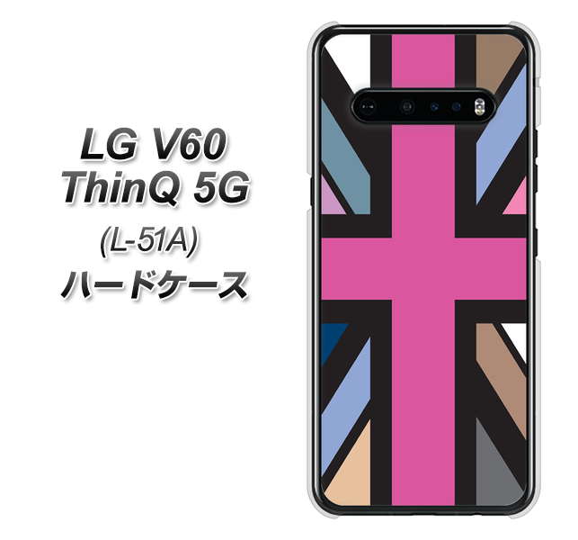 docomo LG V60 ThinQ 5G L-51A 高画質仕上げ 背面印刷 ハードケース【507 ユニオンジャック デスカラー】