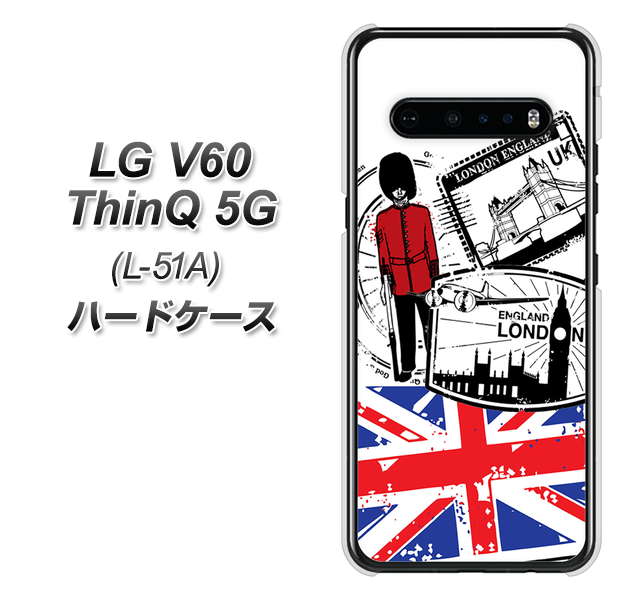 docomo LG V60 ThinQ 5G L-51A 高画質仕上げ 背面印刷 ハードケース【574 LONDON】