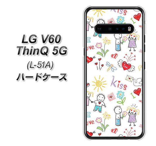 docomo LG V60 ThinQ 5G L-51A 高画質仕上げ 背面印刷 ハードケース【710 カップル】