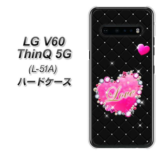 docomo LG V60 ThinQ 5G L-51A 高画質仕上げ 背面印刷 ハードケース【SC823 スワロデコ風プリント】