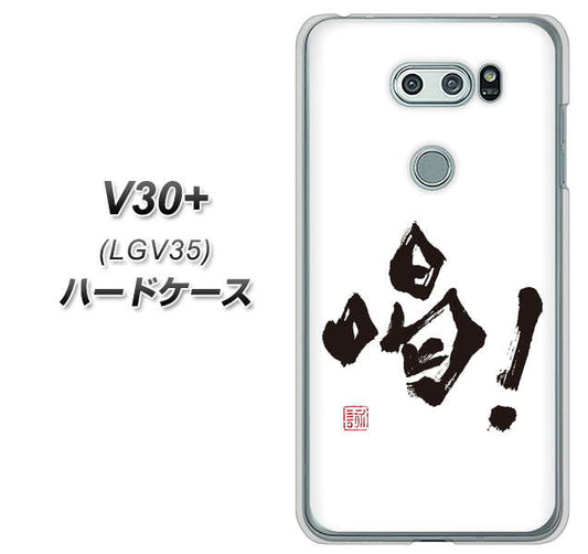 au イサイ V30+ LGV35 高画質仕上げ 背面印刷 ハードケース【OE845 喝!】