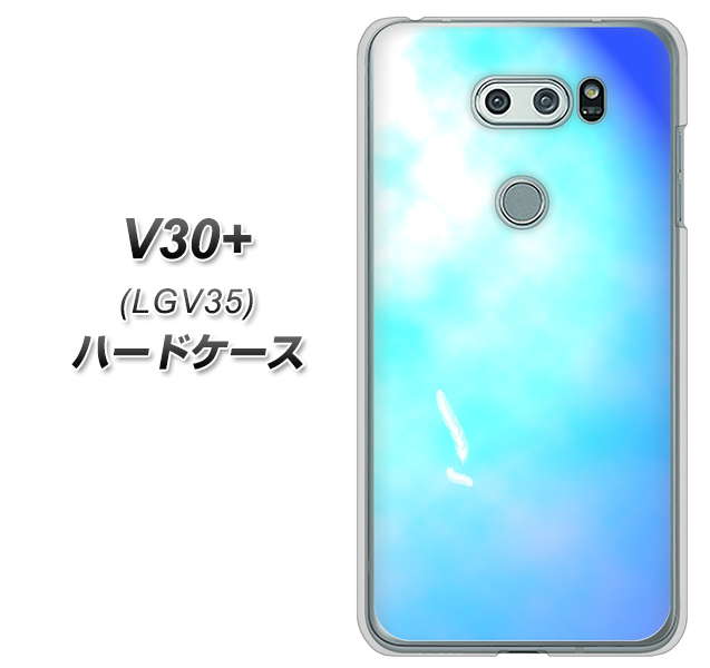au イサイ V30+ LGV35 高画質仕上げ 背面印刷 ハードケース【YJ291 デザイン 光】