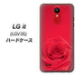 au エルジー イット LGV36 高画質仕上げ 背面印刷 ハードケース【395 赤いバラ】
