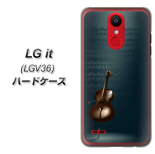au エルジー イット LGV36 高画質仕上げ 背面印刷 ハードケース【441 楽譜】