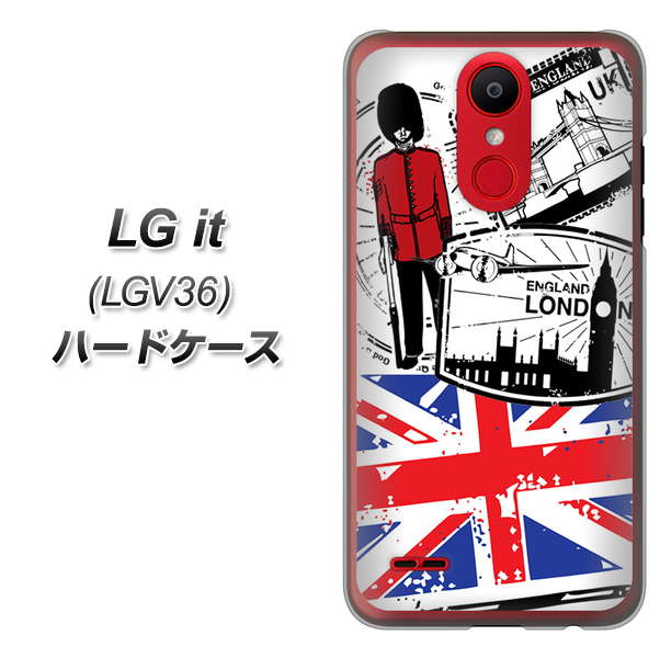 au エルジー イット LGV36 高画質仕上げ 背面印刷 ハードケース【574 LONDON】