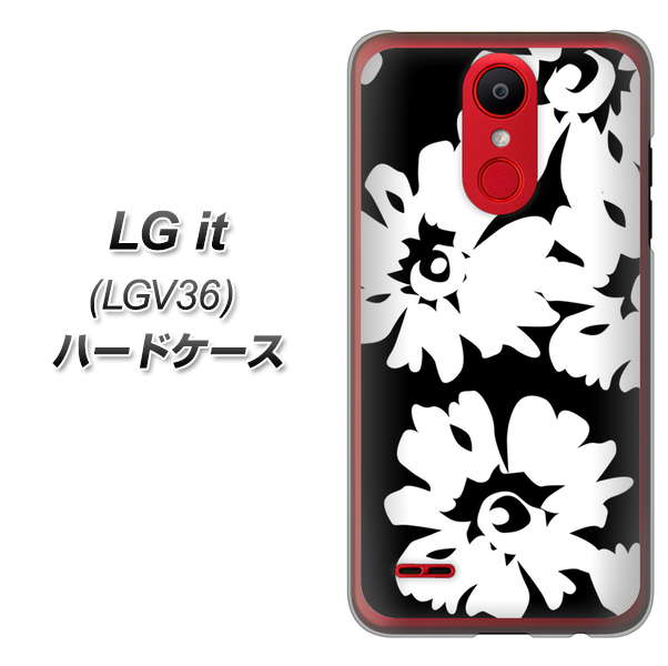 au エルジー イット LGV36 高画質仕上げ 背面印刷 ハードケース【1215 モダンフラワー】