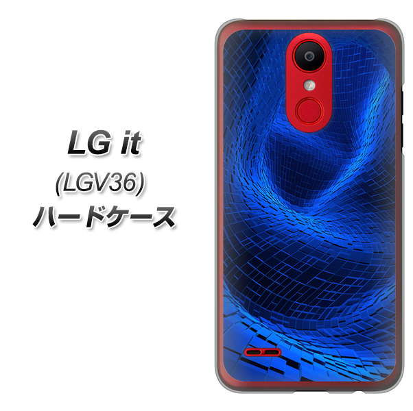 au エルジー イット LGV36 高画質仕上げ 背面印刷 ハードケース【1302 ワープブルー】