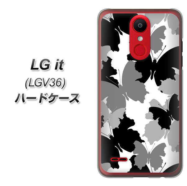 au エルジー イット LGV36 高画質仕上げ 背面印刷 ハードケース【1336 夜の蝶】