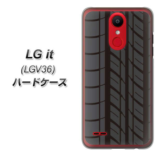 au エルジー イット LGV36 高画質仕上げ 背面印刷 ハードケース【IB931 タイヤ】