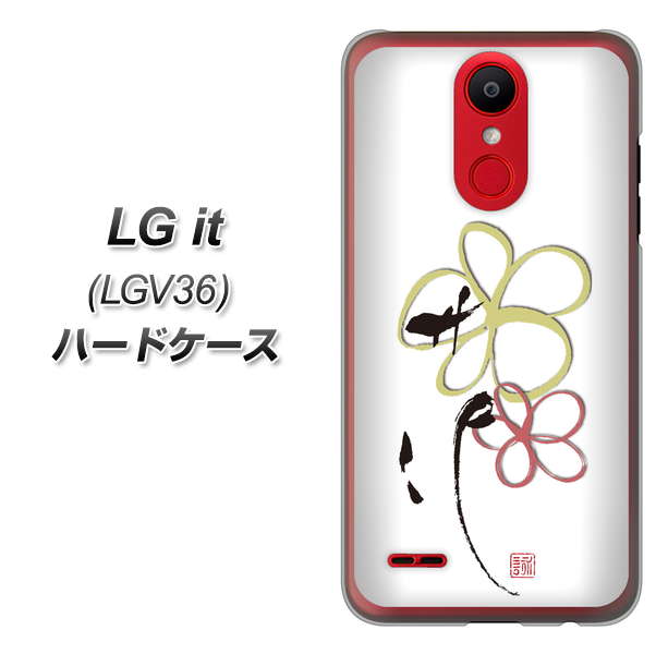 au エルジー イット LGV36 高画質仕上げ 背面印刷 ハードケース【OE800 flower】