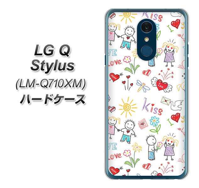 LG Q Stylus LM-Q710XM 高画質仕上げ 背面印刷 ハードケース【710 カップル】