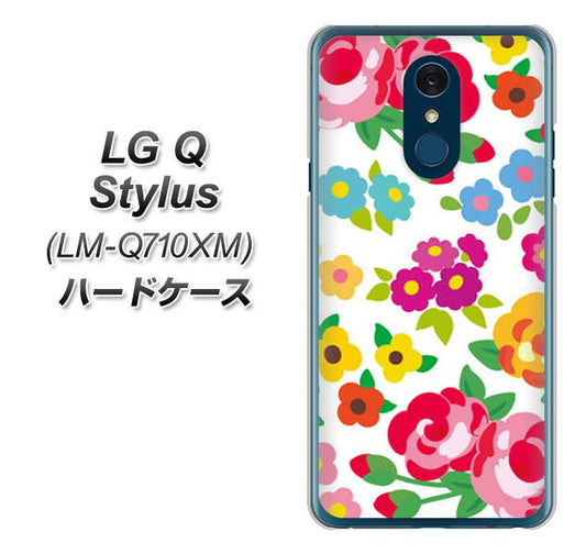 LG Q Stylus LM-Q710XM 高画質仕上げ 背面印刷 ハードケース【776 5月のフラワーガーデン】