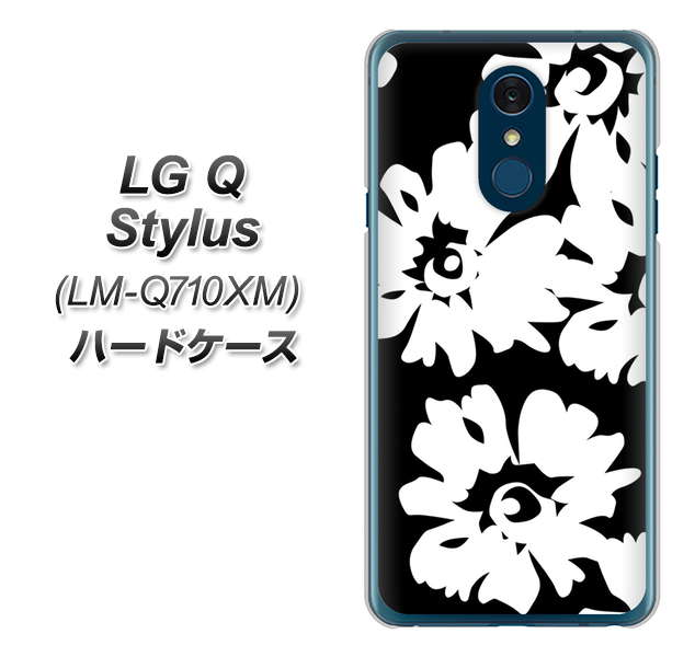 LG Q Stylus LM-Q710XM 高画質仕上げ 背面印刷 ハードケース【1215 モダンフラワー】
