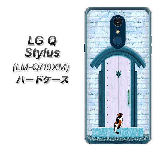 LG Q Stylus LM-Q710XM 高画質仕上げ 背面印刷 ハードケース【YA953 石ドア03 素材クリア】