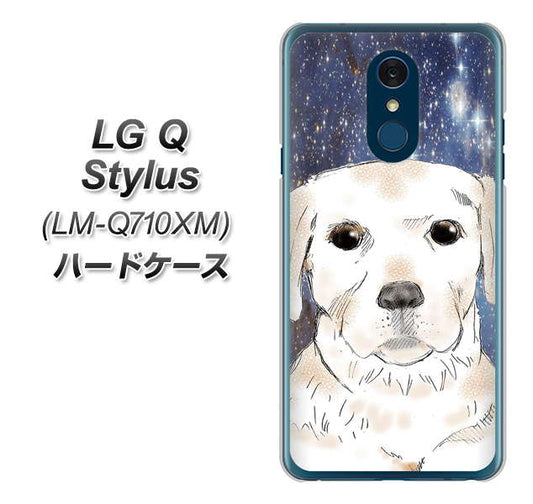 LG Q Stylus LM-Q710XM 高画質仕上げ 背面印刷 ハードケース【YD820 ラブラドールレトリバー01】