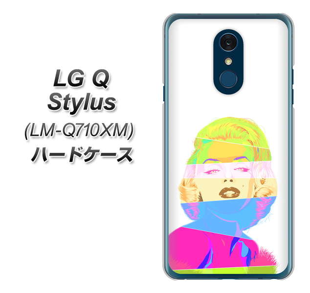 LG Q Stylus LM-Q710XM 高画質仕上げ 背面印刷 ハードケース【YJ208 マリリンモンローデザイン(A)】