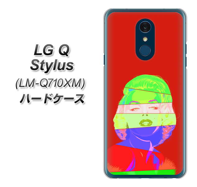 LG Q Stylus LM-Q710XM 高画質仕上げ 背面印刷 ハードケース【YJ209 マリリンモンローデザイン(B)】