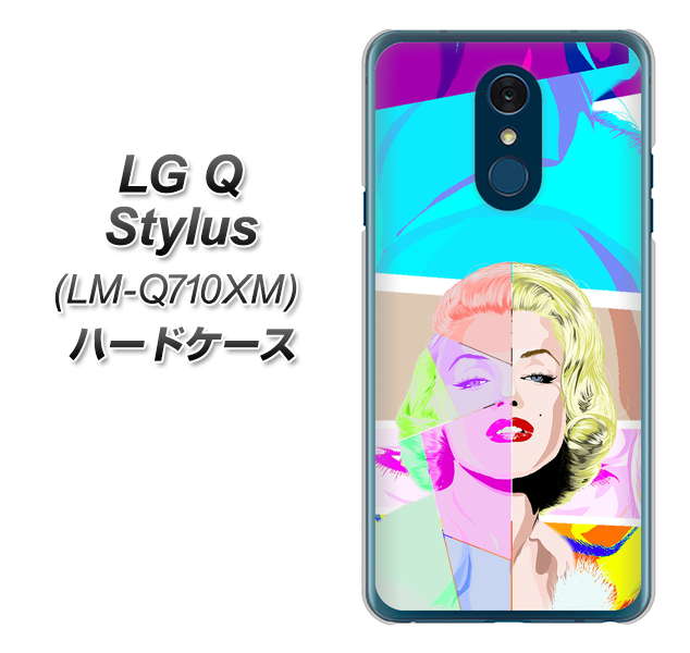 LG Q Stylus LM-Q710XM 高画質仕上げ 背面印刷 ハードケース【YJ210 マリリンモンローデザイン(C)】