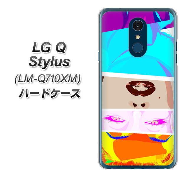 LG Q Stylus LM-Q710XM 高画質仕上げ 背面印刷 ハードケース【YJ211 マリリンモンローデザイン(D)】