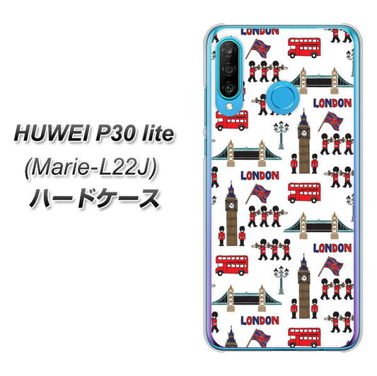 simフリー HUAWEI(ファーウェイ) P30 lite Marie-L22J 高画質仕上げ 背面印刷 ハードケース【EK811 ロンドンの街】