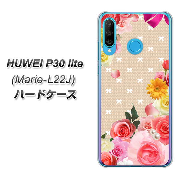 simフリー HUAWEI(ファーウェイ) P30 lite Marie-L22J 高画質仕上げ 背面印刷 ハードケース【SC825 ロリータレース】