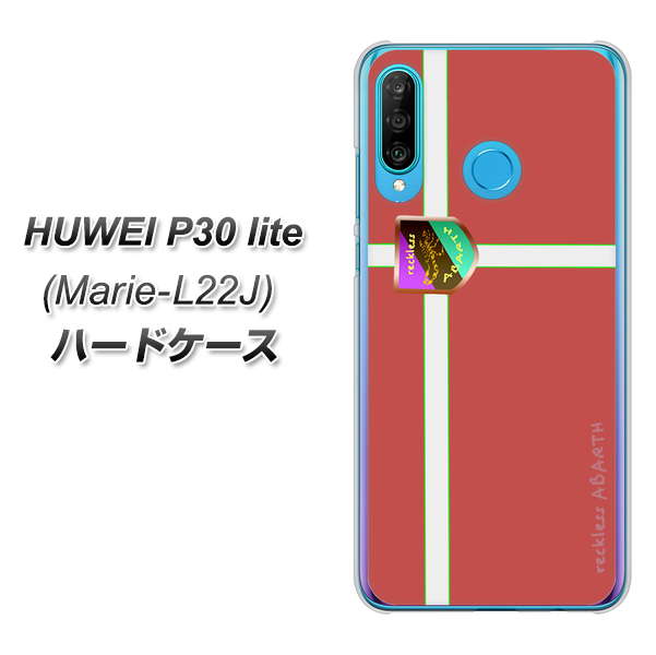 simフリー HUAWEI(ファーウェイ) P30 lite Marie-L22J 高画質仕上げ 背面印刷 ハードケース【YC934 アバルト05】