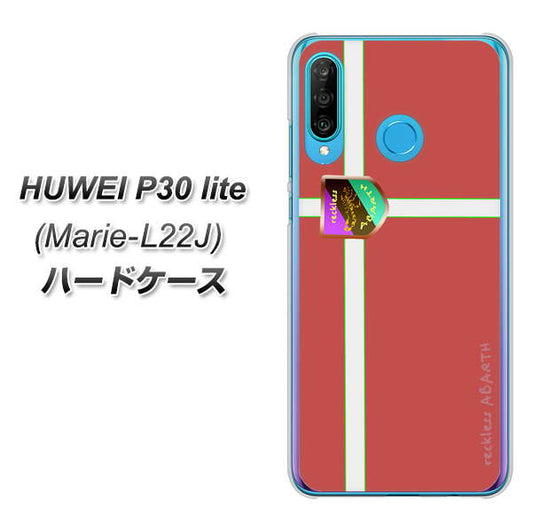 simフリー HUAWEI(ファーウェイ) P30 lite Marie-L22J 高画質仕上げ 背面印刷 ハードケース【YC934 アバルト05】