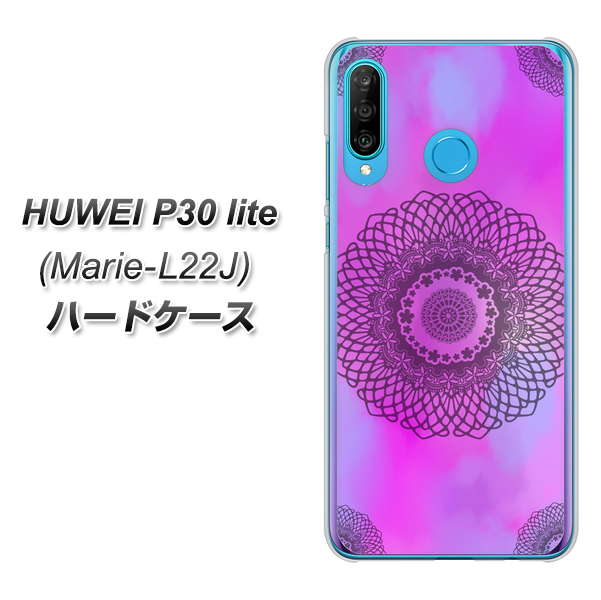 simフリー HUAWEI(ファーウェイ) P30 lite Marie-L22J 高画質仕上げ 背面印刷 ハードケース【YJ344 レース】