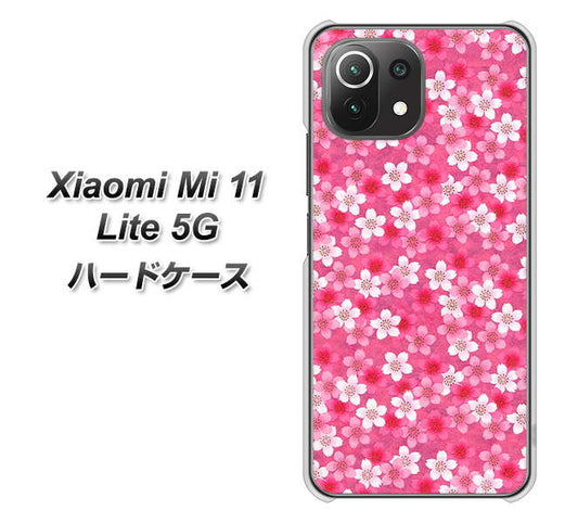 Xiaomi（シャオミ）Mi 11 Lite 5G 高画質仕上げ 背面印刷 ハードケース【065 さくら】