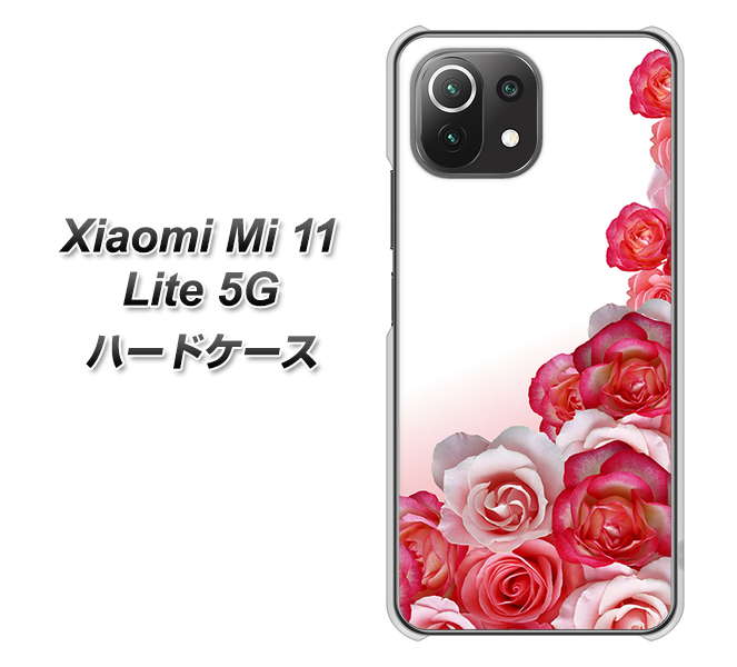Xiaomi(シャオミ)Mi 11 Lite 5G 高画質仕上げ 背面印刷 ハードケース【299 薔薇の壁】