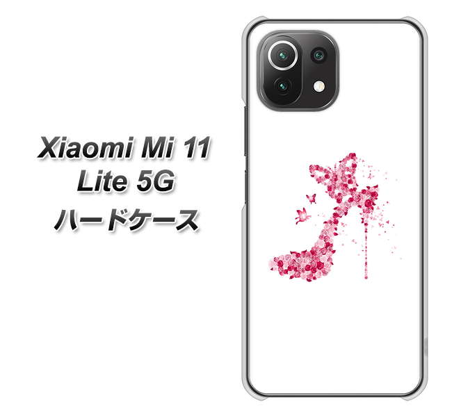 Xiaomi(シャオミ)Mi 11 Lite 5G 高画質仕上げ 背面印刷 ハードケース【387 薔薇のハイヒール】