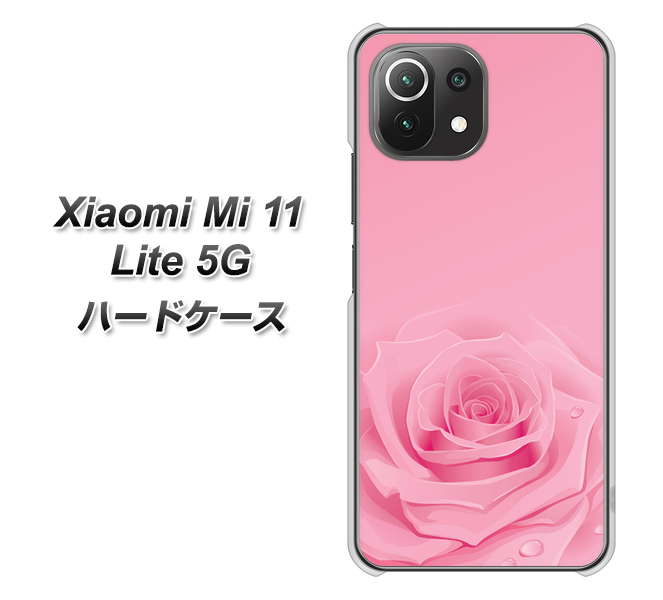 Xiaomi(シャオミ)Mi 11 Lite 5G 高画質仕上げ 背面印刷 ハードケース【401 ピンクのバラ】